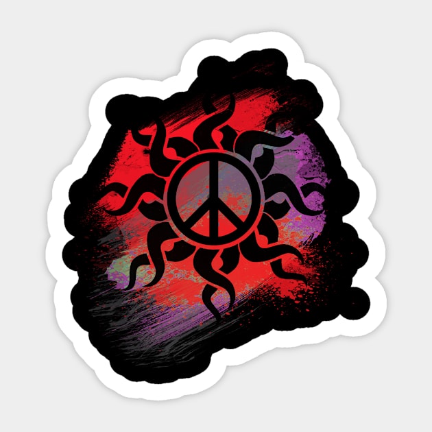 May Peace Be With Us Sticker by ddtk